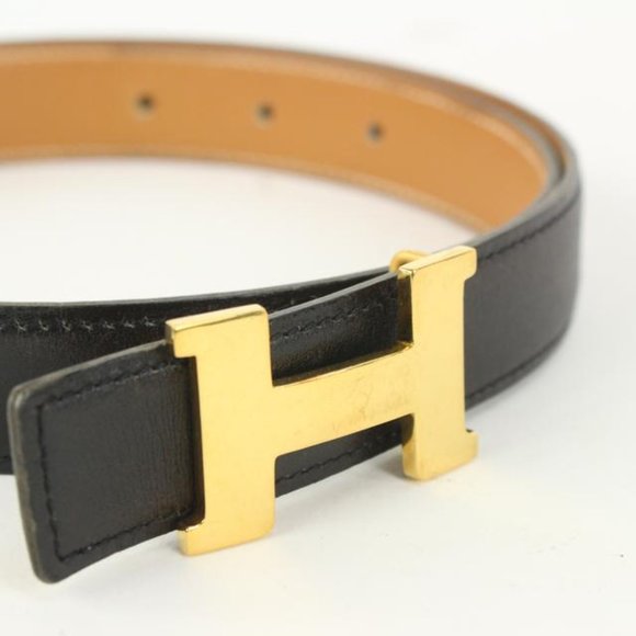 Hermès Black x Brown 24mm Reversible H Logo Belt main image 8